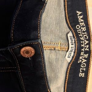 Straight blue jeans!